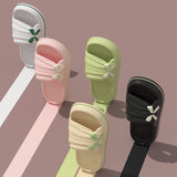 Advbridge Summer Slippers Fpr Women Leisure Shoes Thick Platform Shoes Non-Slip Soft Sole Indoor Home Bathroom Floor Shoes Flat Flip Flops