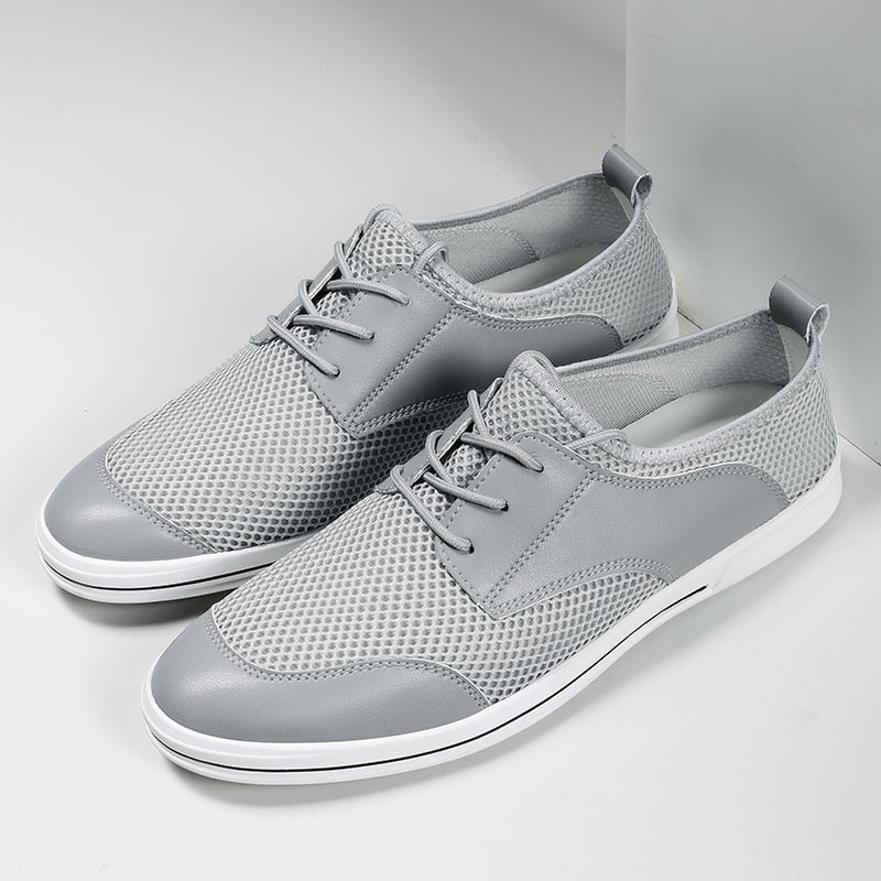 Advbridge Breathable Man Casual Shoes Comfort Mesh Shoes Summer Mens Loafers Leisure Walk Shoes Hollow Out Sneakers Male Treking Footwear