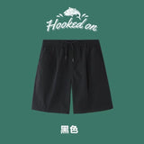 Advbridge Workwear denim shorts for men's summer loose fitting American high street straight tube casual quarter pants new sweatpants