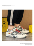 Advbridge New Casual Shoes Sneakers Fashion Sports Running Breathable Flat Shoes Trend Elastic Tennis Shoes Non-slip Male Shoes