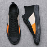 Advbridge Brand New Men's Vulcanized Canvas Boots Mixed Colors Designer High Top Shoes Autumn New British Lace-up Boots Bd21266
