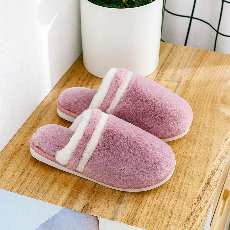 Advbridge New Winter Cotton Slippers style couple  for women men winter home indoor household anti-skid moon shoes warm plush thick