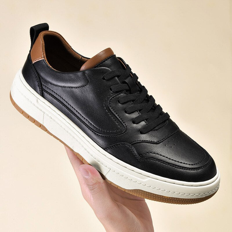 Advbridge Men Leather Shoes Quality Men's Casual Sneakers Designer Shoes For Man Fashion Leather Sneakers New White Casual Shoes