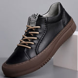 Advbridge Classic All-Match man Sneakers Black Breathable Outdoor Flats Fashion Youth White Casual shoes Luxury Genuine Leather Men's shoe