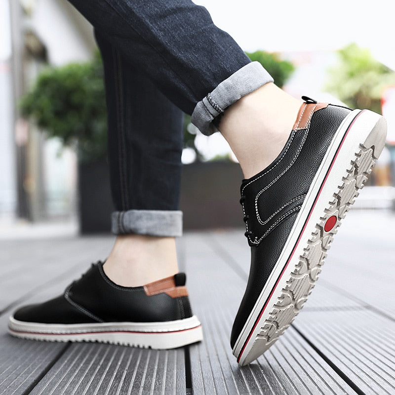 Advbridge Classic Lace-up Mens Casual shoes Plus Size 38-48 Luxury Handmade Men Business shoes Brand Elegantes British Style Outdoor Flats