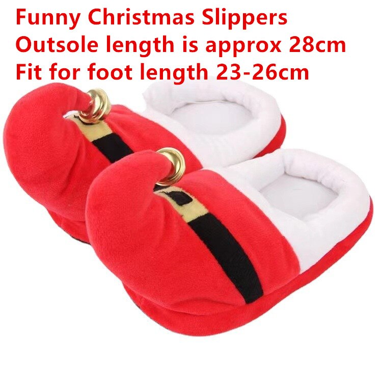 Advbridge Women Winter Slippers Indoor Home Cute Christmas Shoes Warm Plush Soft Sole Female Male House Floor Slides Couples Furry Slipper