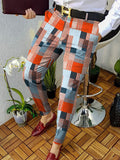 Advbridge Spring Retro Pattern Print Straight Long Pants Men Casual Business Mid Waist Zipper Suit Trousers Mens Autumn Fashion Streetwear
