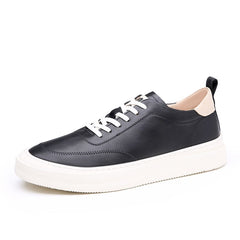 Advbridge New Leather Men's Casual Shoes Fashion Brand male Footwear High Quality Leisure Office shoes classic white daily outdoor flats