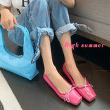 Advbridge Square Toe Ladies Shoes Candy Color Sweet Flats For Spring Ballet Flats Women Slip On Footwear Basic Style Woman Loafer Shoes