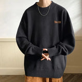 Advbridge Autumn Winter Fashion Man Solid Pring Casual O Neck Men's Loose Tess Cool Boys Pullover Knitted Sweater All Match Soft