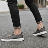 Advbridge Genuine Leather Men Shoes Luxury Brand England Trend Casual Shoes Men Sneakers Breathable Leisure Male Footwear Chaussure Homme