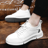 Advbridge Summer New Men's Casual Shoes High Quality Fashion Leather Height Increasing Shoes Comfortable Rubber Outsole Mans Shoes