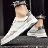 Advbridge Men's Lace Up Shoes Spring and Autumn New Trendy Hundred Men's Small White Shoes Fashionable Breathable Casual Board Shoes