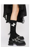Advbridge Women Square Toe Mary Janes Shoes Pearl Decoration Ladies Loafers Female Platform Lolita Shoes Gothic Punk Pumps