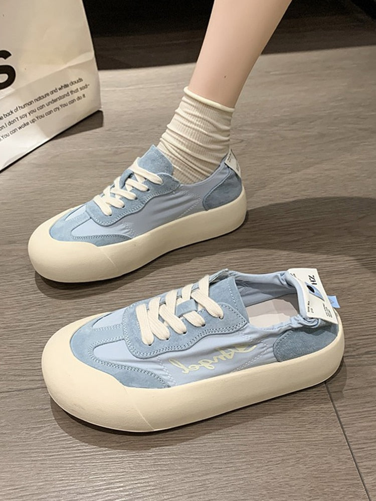 Advbridge Womens Trainers Summer Sneakers Woman-shoes Shoes Platform Running Roses Casual Fashion Thick Sole Microfiber Rubber PU Syn