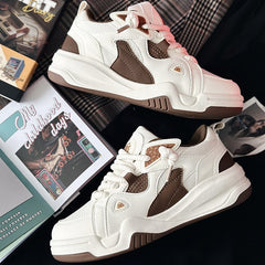 Advbridge Casual New Fashion Mens Sneakers Harajuku Style Designer Breathable Chunky Skate Shoes Male Vulcanized Platform Athletic Shoes