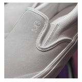 Advbridge White Slip-on Shoes Unisex Convenience Wearing Casual Shoes Suede Sale