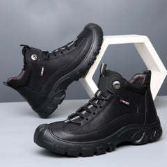 AdvbridgeWinter Warm Snow Boots for Men Casual Boots Thick Bottom Wear-resistant Sneakers Shoes High Quality Non-Slip Outdoor Men Boats