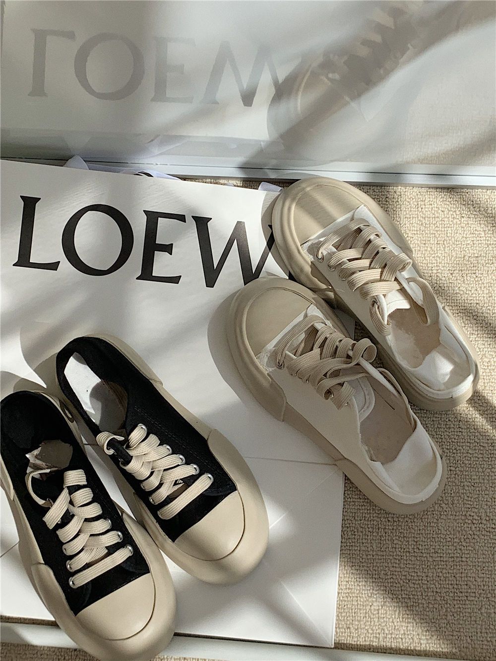 Advbridge Autumn Korean Women's Sneakers Khaki Black Platform Casual Canvas Sports Shoes Running Vulcanize Kawaii Lolita Flat Basket