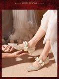 Advbridge BRIDAL SHOES BRIDAL SHOES Flat Bottomed New Winter Pregnant Women Clothes Main Wedding Dress Two Wear Not Tired Feet