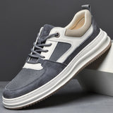 Advbridge Men Shoes lace up oxfords  New Fashion Sneakers for Men genuine Leather Shoes Comfort Casual Shoes Outdoor Walking Footwear