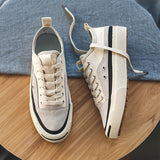 Advbridge Fashion Men Canvas Shoes Youth Teenage Man Casual Shoes Breathable Sneakers Color Matching Mens Flats Versatile Vulcanize Shoes
