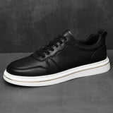 Advbridge Breathable Male Comfortable Walking Shoe All-match New Arrival Genuine Leather Skate Shoes Men Fashion Lace-Up Men's Sneakers