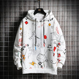 Advbridge Spring and Autumn Anime Cartoon Print Long Sleeves Hoodies Brand  Pullovers Cotton Casual Tracksuits Men Sweatshirt M-5Xl