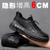 Advbridge Summer New Men's Casual Shoes High Quality Fashion Leather Height Increasing Shoes Comfortable Rubber Outsole Mans Shoes