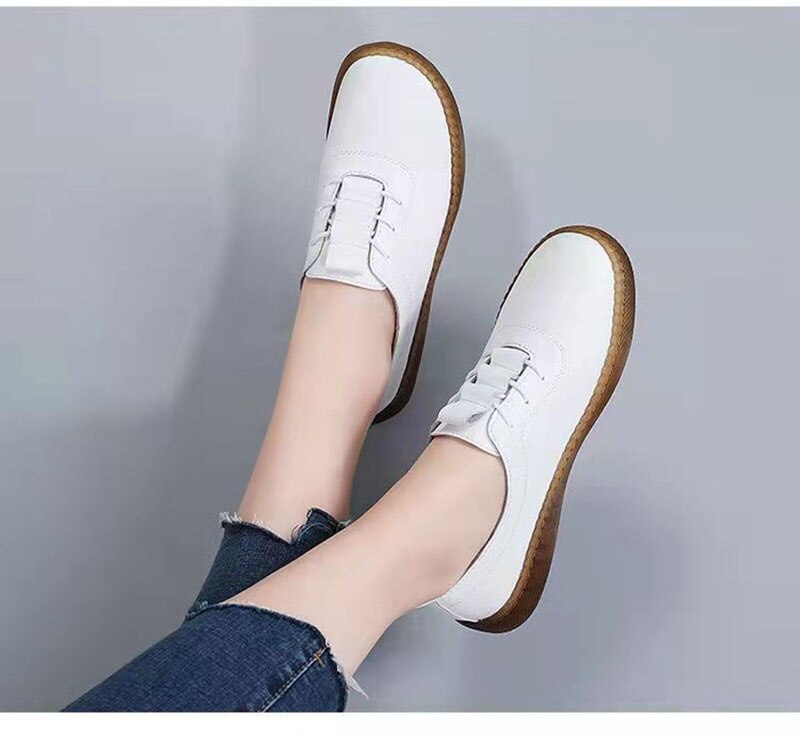 Advbridge 2023 Spring Summer Soft Footwear Women Casual Shoes Fashion Ladies Flats Brand Woman Non-slip Black White Shoes A4481