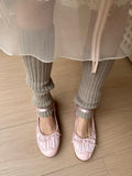 Advbridge Cat Heel Retro Ballet Shoes French Mary Jane Heels Stiletto Bowknot Pumps Spring Designer Women Shoes Ins Style Sweet Lady Shoes
