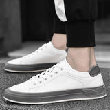 Advbridge Men's Casual Shoes Lightweight Men Shoes Flat Men Sneakers White Skateboarding Shoes Business Tenis Masculino Vulcanized Shoes