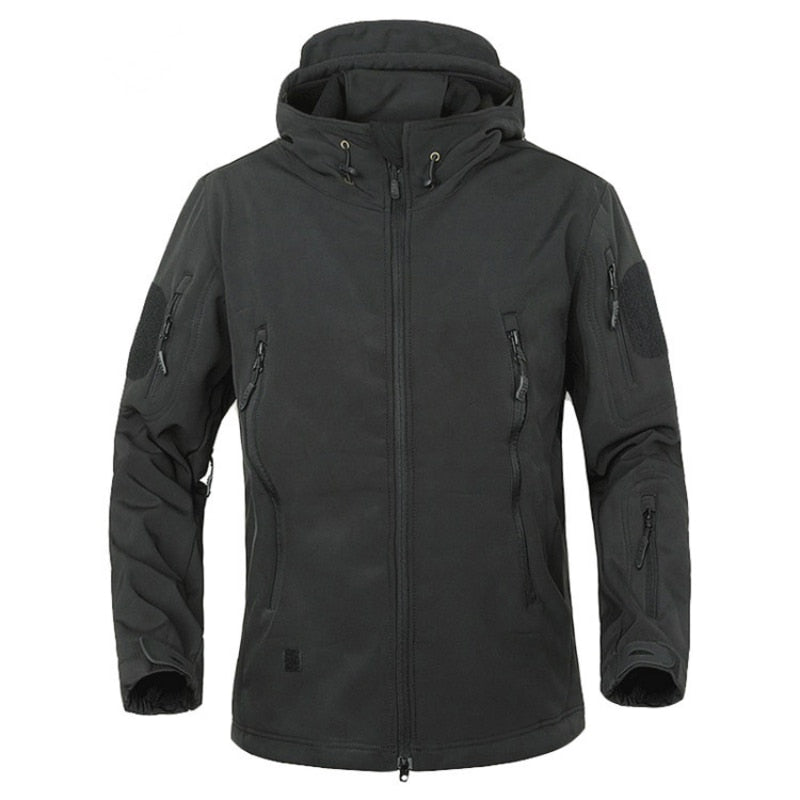 Advbridge Winter Big Size Men Camouflage Jacket Shark Soft Shell Military Tactical Jacket Men Waterproof Warm Windbreaker US Army Clothing