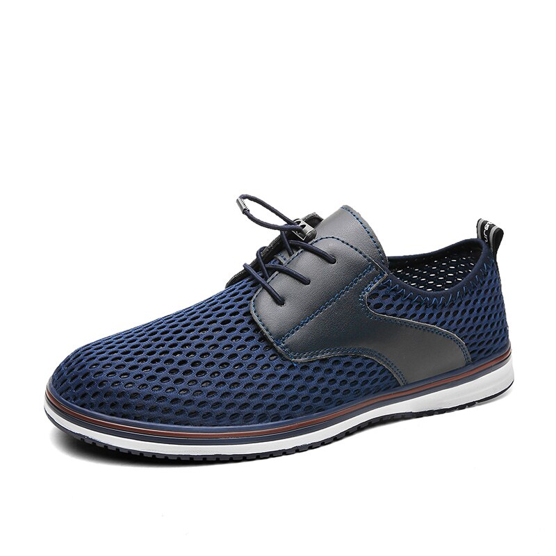 Advbridge Summer Mens Casual shoes Fashion Hollow Out Breathable Business Shoes low top Outdoor Flats Comfy Walking Sneakers Mocassin