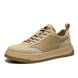 Advridge Fashion Leather Mens Sneakers Business Formal Shoes Soft Men Casual Shoes Outdoor Men Skate Shoes British Style Vulcanize Shoes
