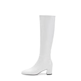 Advbridge New Knee-High Boots Women Pointed Toe Side Zipper Knight Boots For Women Thick High Heels Women Winter Boots Women Botines Mujer