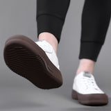 Advbridge Classic All-Match man Sneakers Black Breathable Outdoor Flats Fashion Youth White Casual shoes Luxury Genuine Leather Men's shoe