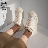 Advbridge Women's Platform Vulcanize Sneakers Korean Spring Summer New Canvas White Black Sports Shoes Casual Running Basket