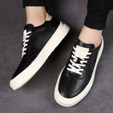 Advbridge Spring Autumn Men Casual Lace-Up Breathable Sneakers Men All-match Shoes Casual Leather Men's  Shoes Comfortable Sneakers