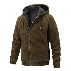 Advbridge Double Face Jacket Men Casual Solid Color Streetwear Corduroy Mens Jacket New Winter Sports Outwear Hoodied Jackets Men