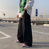 Advbridge Spring Summer Baggy Jean Pants Men Jeans for Boys Elastic Waist Korean Fashion Streetwear Men's Oversize Trend Wide leg pants