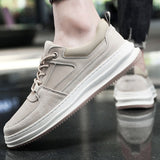 Advbridge Men Shoes lace up oxfords  New Fashion Sneakers for Men genuine Leather Shoes Comfort Casual Shoes Outdoor Walking Footwear