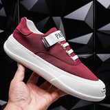 Advbridge Ice Silk Canvas Comfortable Outdoor Round Toe Men's Shoes Autumn New Mens Casual Shoes Fashion Breathable Non-slip Sneakers