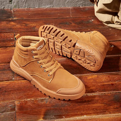 Advbridge New Autumn Winter Shoes for Men Casual Men's Ankle Boots Fashion Men Comfortable Tooling Boots Lace-up Mens Shoes Zapatos Hombre