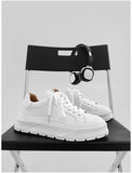 Advbridge Breathable Leather Shoes Men Platform Sneakers Casual White Sports Shoes Comfy Flats Male Footwear Zapatillas Hombre