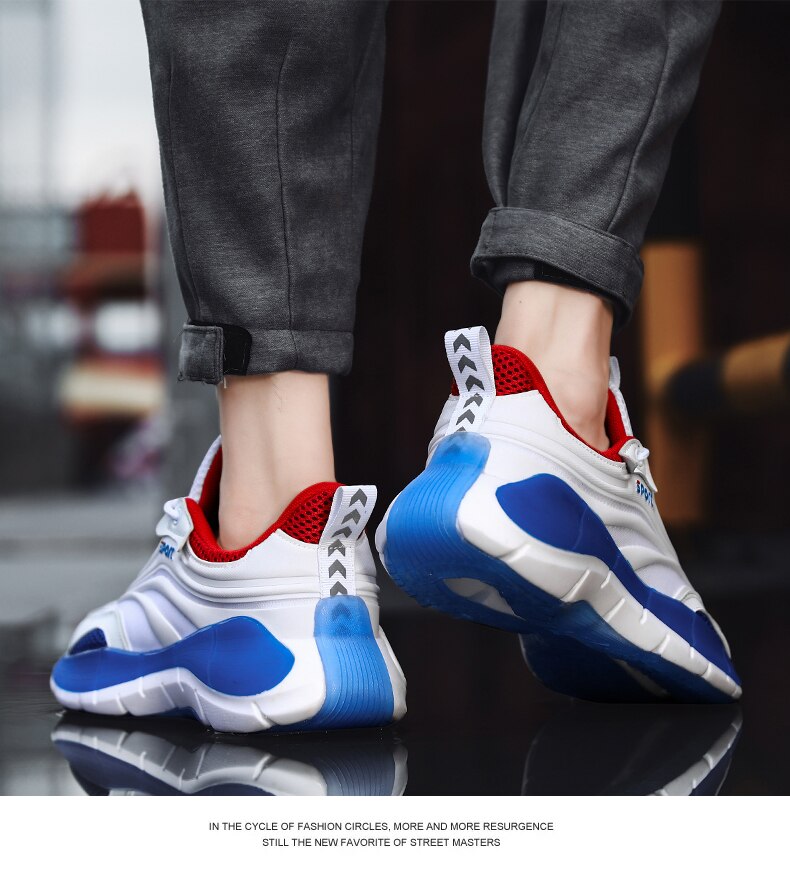 Advbridge Mixed Colors Men Causal Shoes Black Sneakers Male Summer Men Casual High Gang Shoes Fashion Breathable White Tenis Masculin