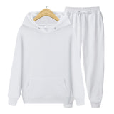 Advbridge new Men&#39;s ladies casual wear suit sportswear suit solid color pullover + pants suit autumn and winter fashion suit