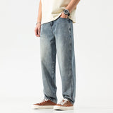 Advbridge Wide Leg Jeans Men Baggy Pants Oversize Jeans Loose Fit Light Blue Streetwear Men's Clothing Denim Pants Casual Male Trousers