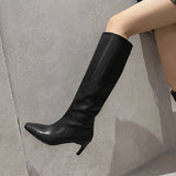 Advbridge Fashion Mid-Calf Boots 2023 Autumn Winter Thin Heels Shoes for Women Newest Concise Designer Party Night Club Boots