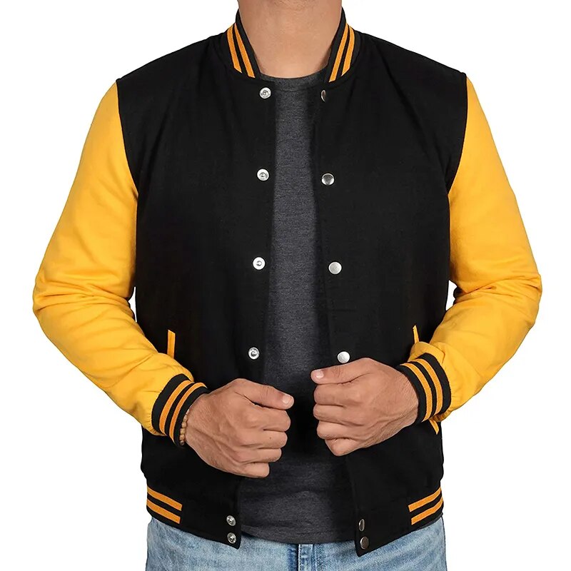 Advbridge New Spring Men's Varsity Jackets - High School Baseball Letterman Bomber Jacket Casual Men Clothing Bomber Jacket Men